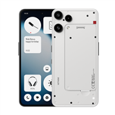 Nothing Phone (3a) lite, 8 GB, 128 GB, baltas - Išmanusis telefonas