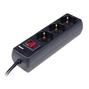 Hama Power Strip, 1,4 m, 3 lizdai, juodas - Ilgiklis 00223013