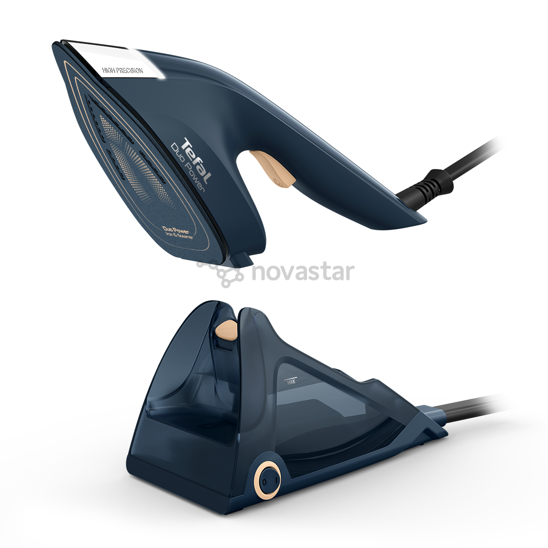 Tefal Duo Power, 2-in-1, 1700 W, dark blue - Steam iron and clothes steamer
