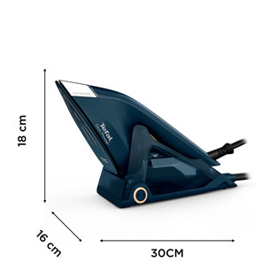 Tefal Duo Power, 2-in-1, 1700 W, tamsiai mėlynas - Garinis lygintuvas