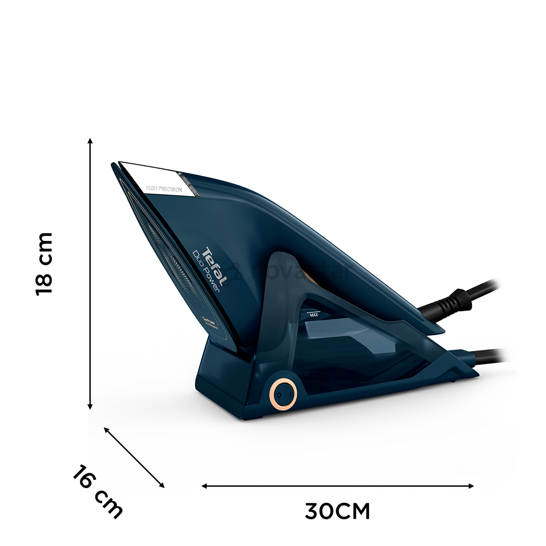 Tefal Duo Power, 2-in-1, 1700 W, dark blue - Steam iron and clothes steamer