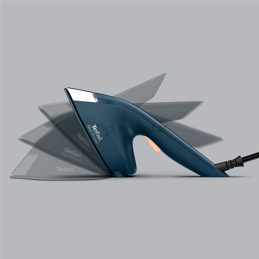 Tefal Duo Power, 2-in-1, 1700 W, dark blue - Steam iron and clothes steamer