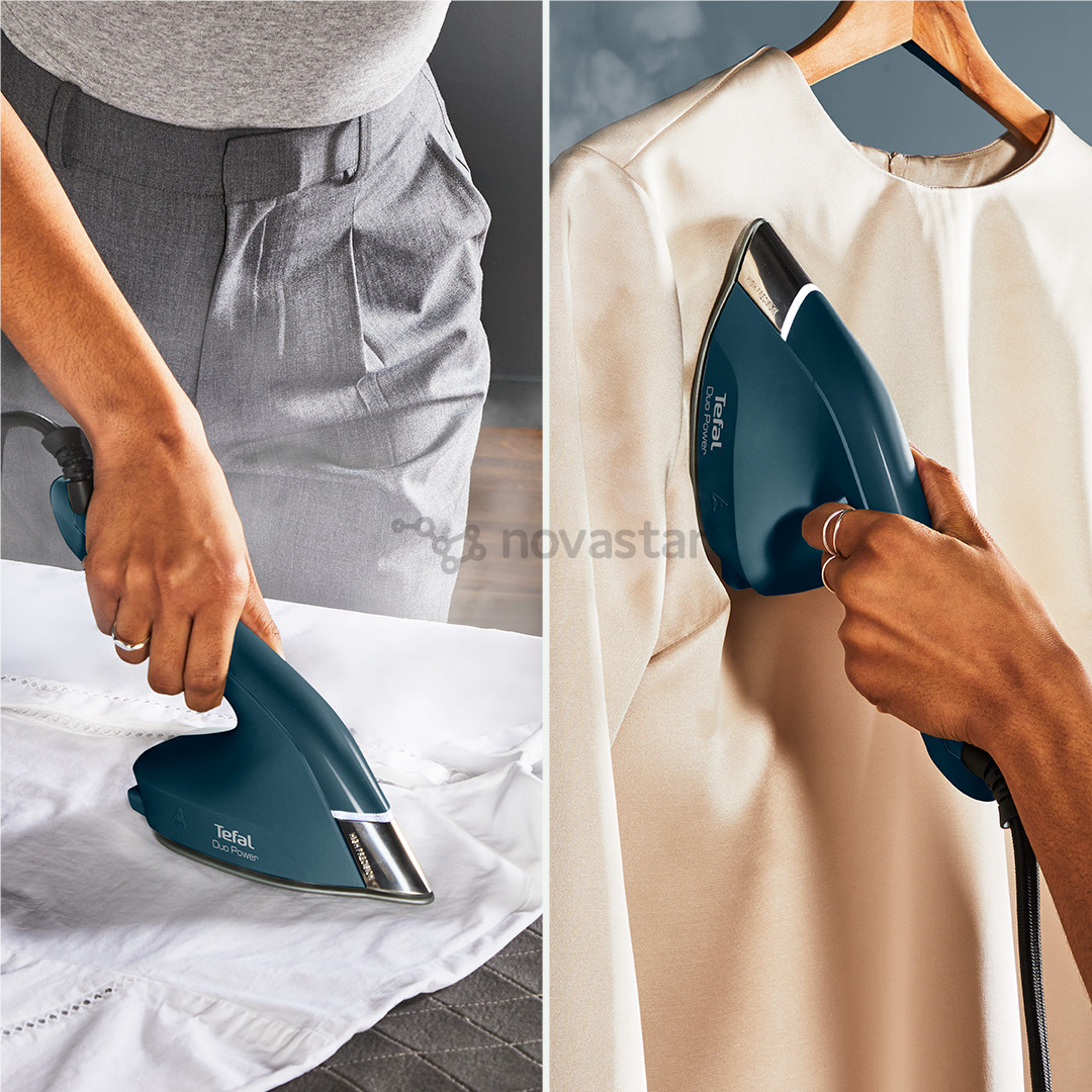 Tefal Duo Power, 2-in-1, 1700 W, tamsiai mėlynas - Garinis lygintuvas