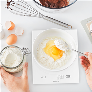 Tefal Essential, baltos - Virtuvinės svarstyklės