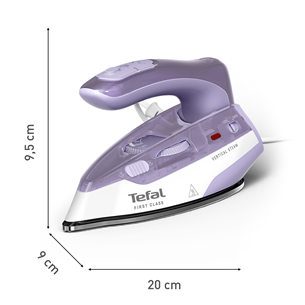 Tefal First Class, 1000 W, purple/white - Travel iron