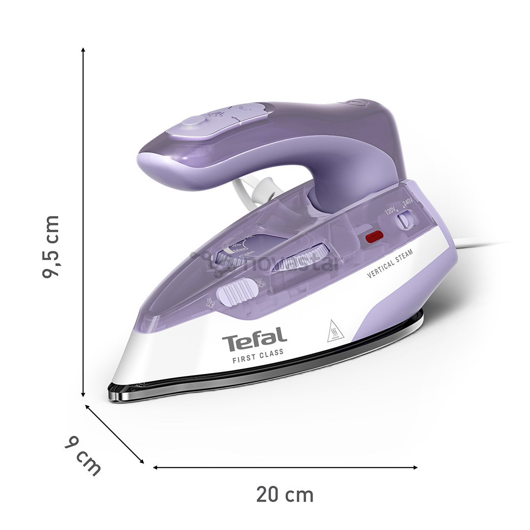 Tefal First Class, 1000 W, purple/white - Travel iron