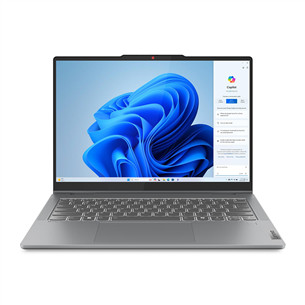 Lenovo IdeaPad 5 2-in-1 Gen 9, 14'', WUXGA, OLED, i5, 16 GB, 512 GB, ENG, pilkas - Nešiojamasis kompiuteris 83KX007QLT