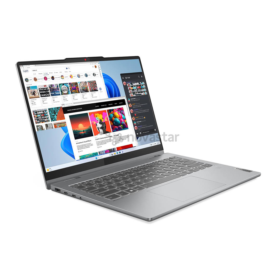 Lenovo IdeaPad 5 2-in-1 Gen 9, 14'', WUXGA, OLED, i5, 16 ГБ, 512 ГБ, ENG, серый - Ноутбук