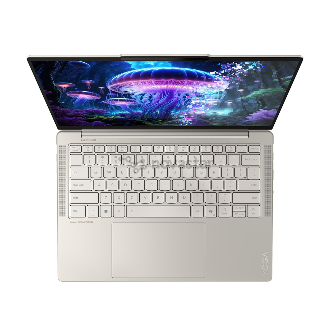 Lenovo Yoga Slim 7 Gen 10 Aura Edition, 14'', WUXGA, OLED, Ultra 5, 16 ГБ, 512 ГБ, ENG, бежевый - Ноутбук