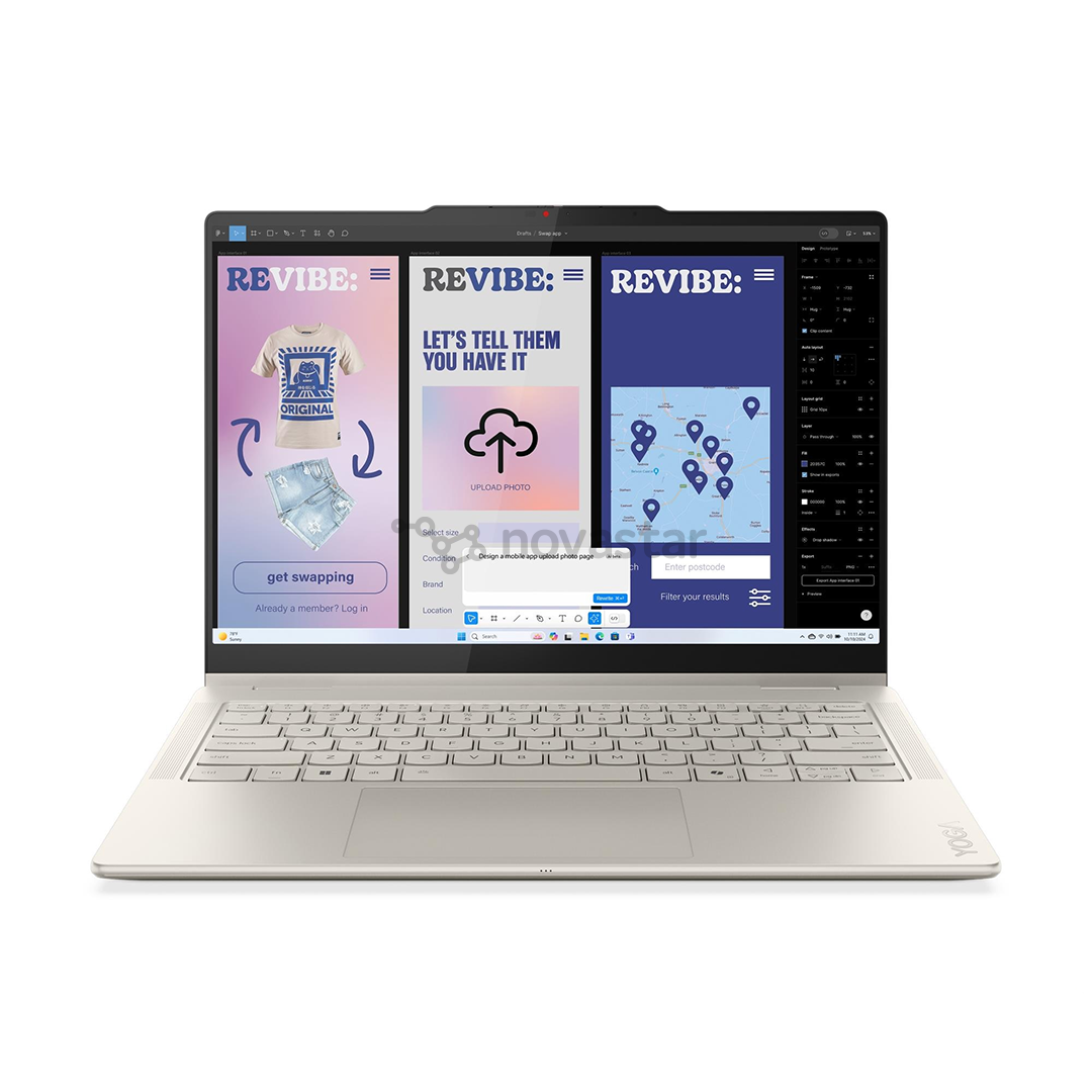 Lenovo Yoga 7 2-in-1 Gen 10, 14'', WUXGA, OLED, Ultra 7, 16 GB, 512 GB, SWE, seashell - Notebook