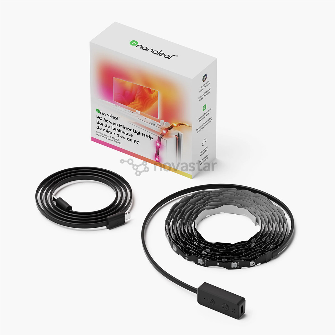 Nanoleaf PC Screen Mirror Lightstrip, iki 32″ - Apšvietimo rinkinys