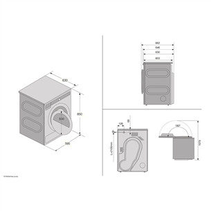 Asko, 8 кг, глубина 63 см - Сушильная машина