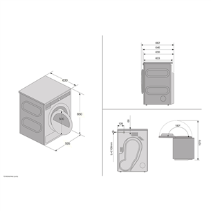 Asko, 8 kg, gylis 63 cm - Džiovyklė