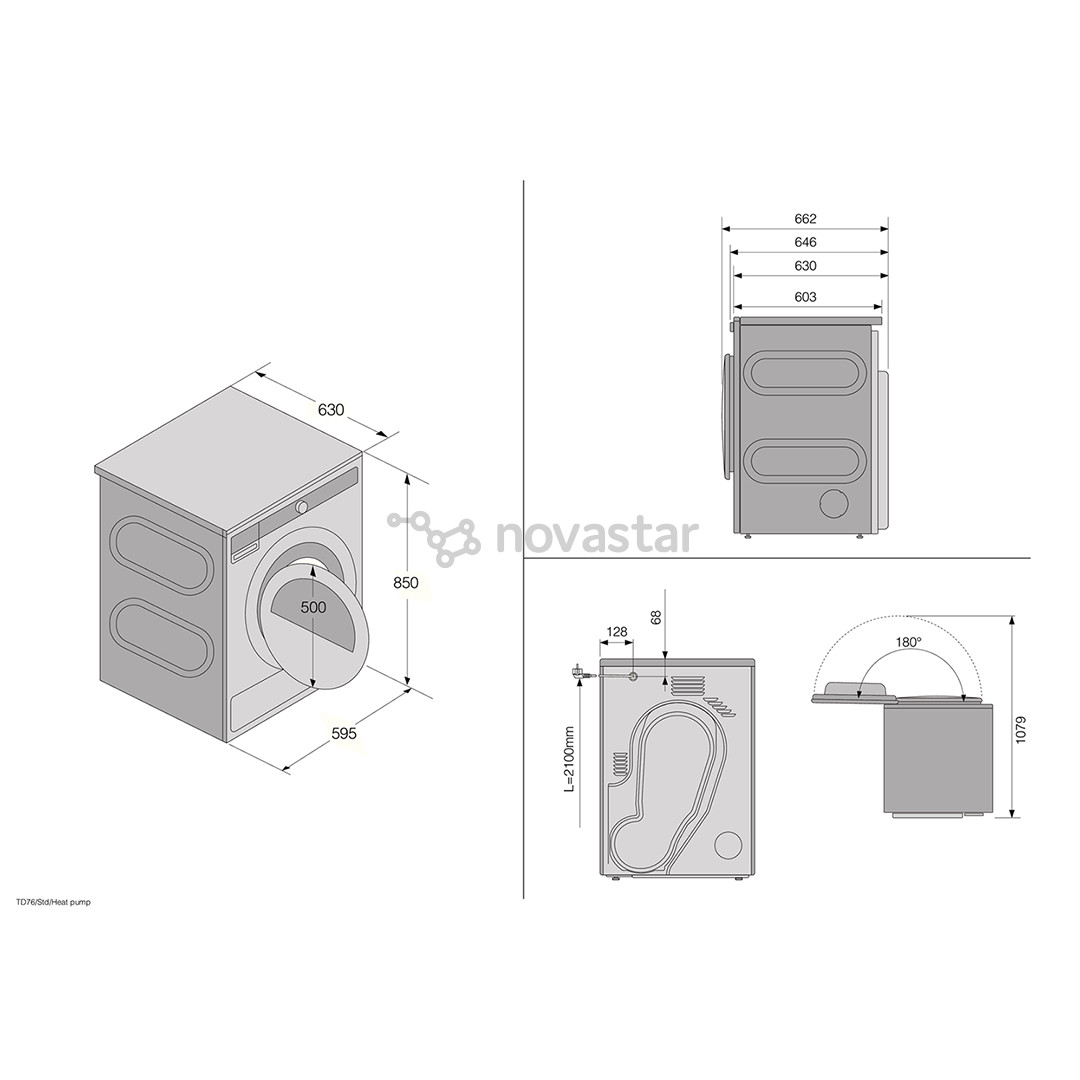 Asko, 8 кг, глубина 63 см - Сушильная машина