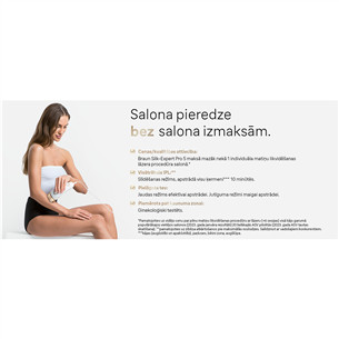 Braun Silk-expert Pro 5, белый/золотистый - Фотоэпилятор IPL