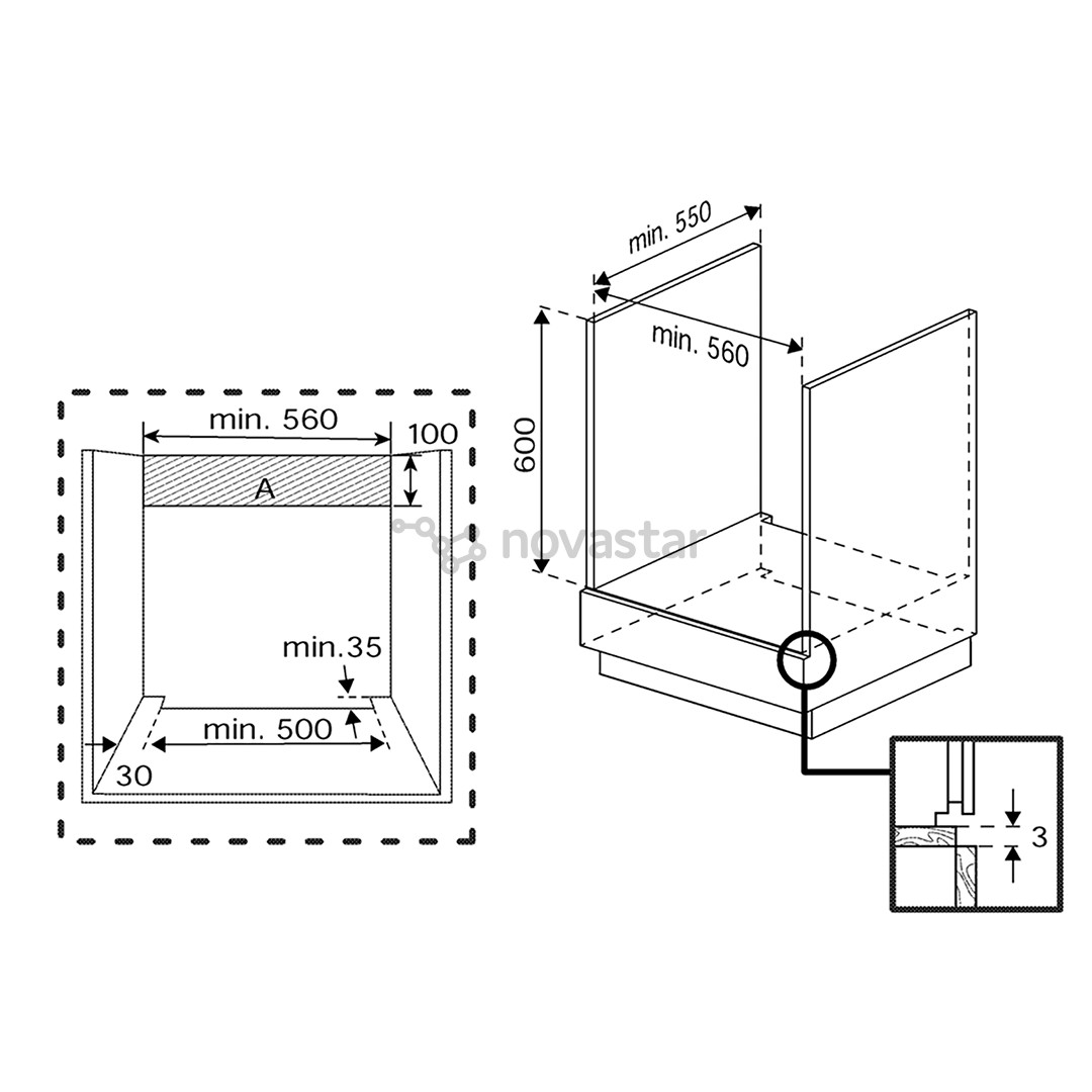 Beko, 72 л, каталитическая очистка, темно-серый - Интегрируемый духовой шкаф