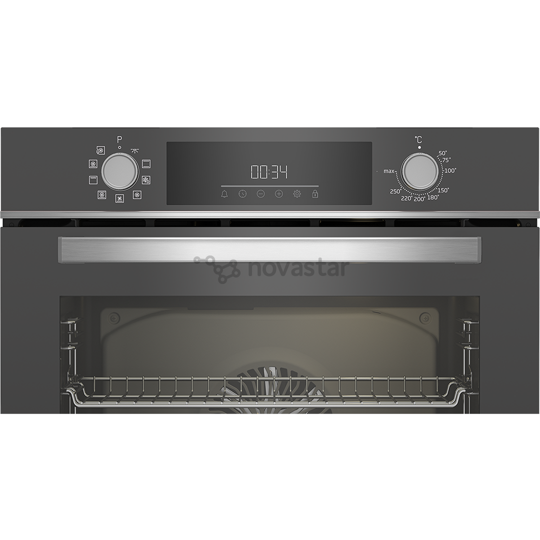 Beko, 72 L, catalytic cleaning, dark grey - Built-in oven