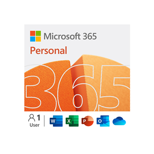 Microsoft 365 Personal, подписка на 12 месяцев, 1 пользователь / 5 устройств, 1 ТБ OneDrive, ENG - Программное обеспечение EP2-32410