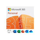 Microsoft 365 Personal, подписка на 12 месяцев, 1 пользователь / 5 устройств, 1 ТБ OneDrive, ENG - Программное обеспечение