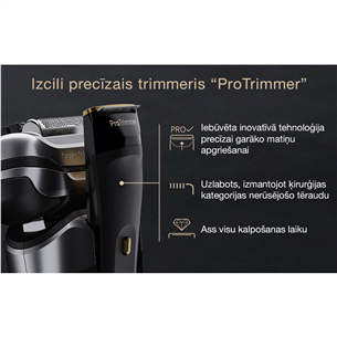 Braun Series 9 Pro+ Wet & Dry, станция 6 в 1 SmartCare и зарядный футляр PowerCase, серебристый - Бритва