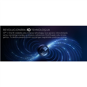 Braun Oral-B iO 10, juodas - Elektrinis dantų šepetėlis