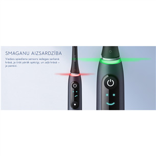 Braun Oral-B iO 8, su kelioniniu dėklu, juodas/pilkas - Elektrinis dantų šepetėlis