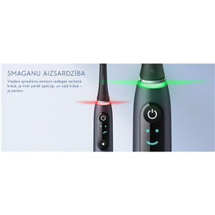 Braun Oral-B iO 8, su kelioniniu dėklu, juodas/pilkas - Elektrinis dantų šepetėlis