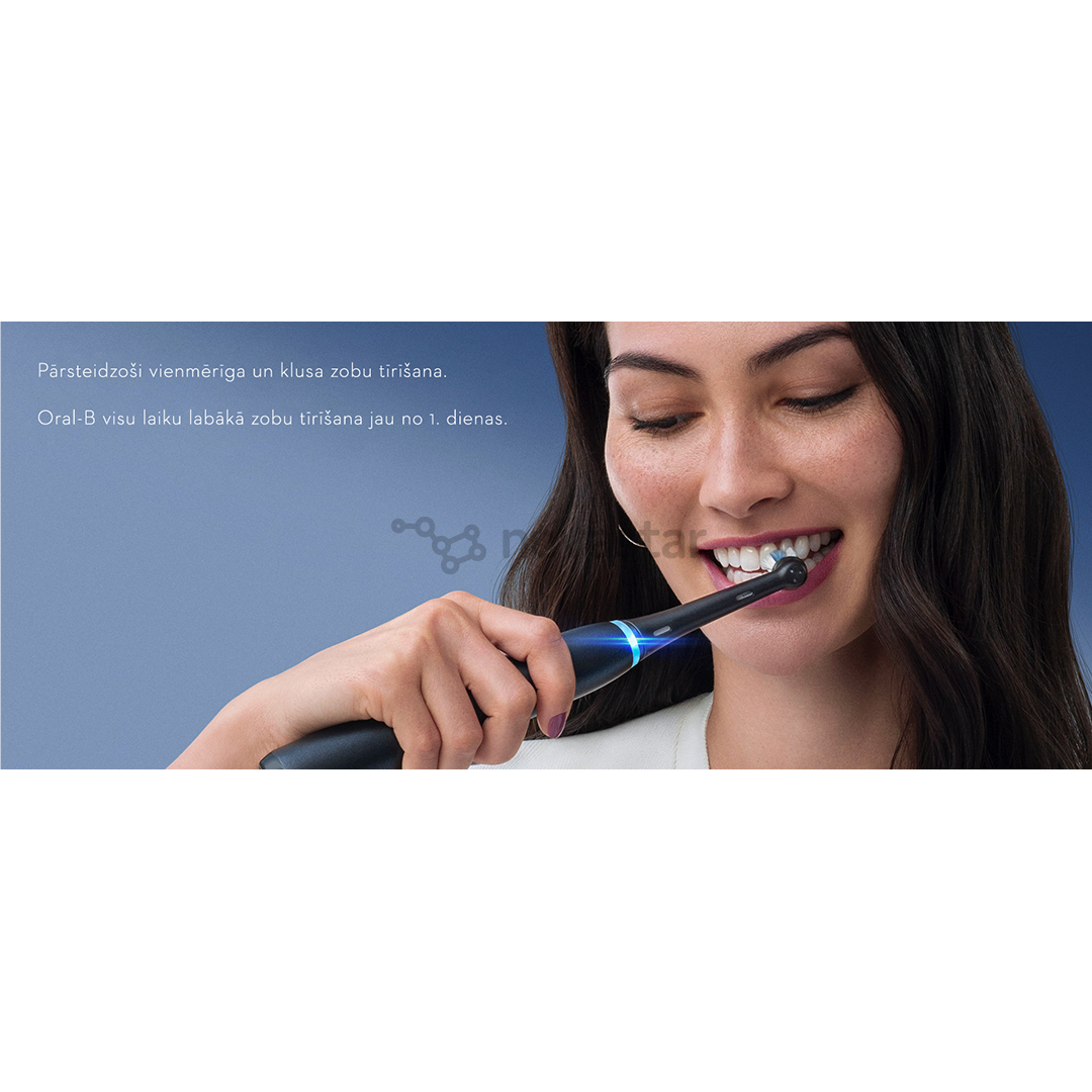 Braun Oral-B iO 8, su kelioniniu dėklu, juodas/pilkas - Elektrinis dantų šepetėlis