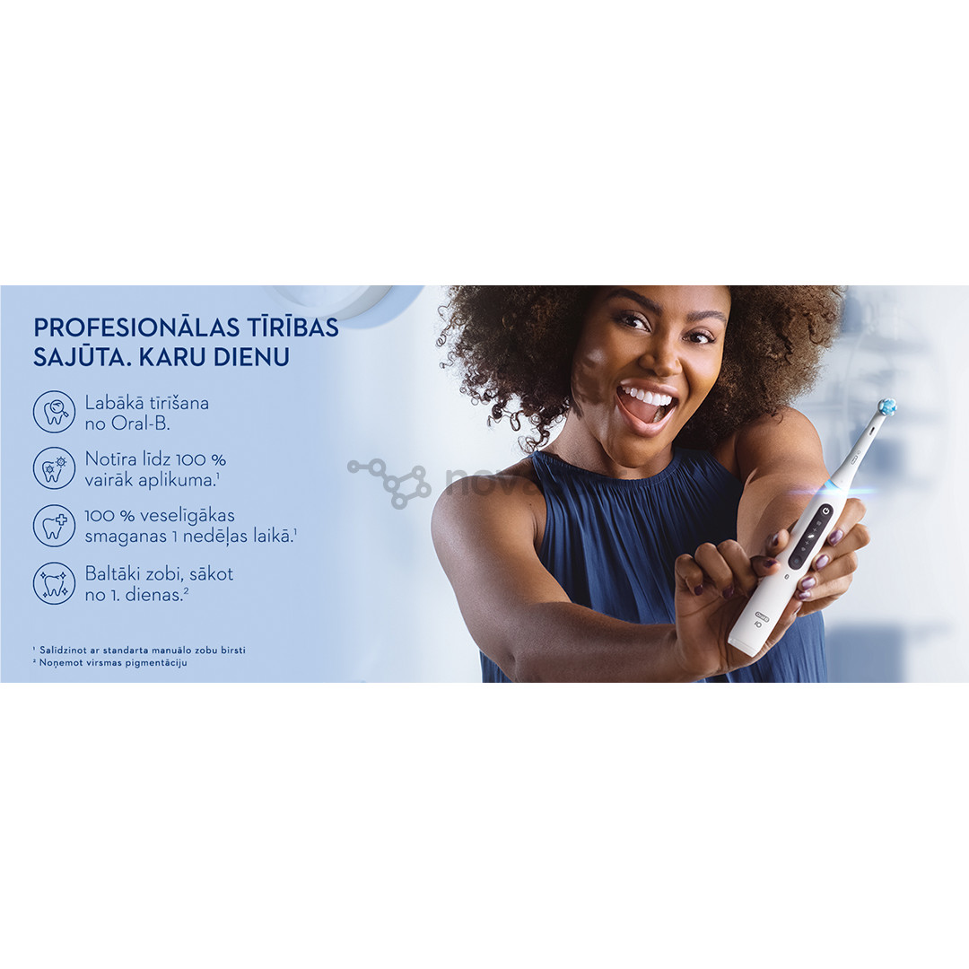 Braun Oral-B iO5, baltas - Elektrinis dantų šepetėlis