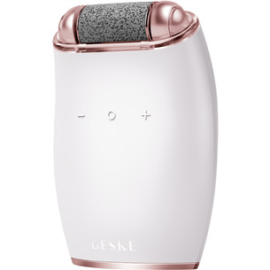Geske SmartAppGuided, 7-in1, white/pink - Electric pumice foot smoothing roller