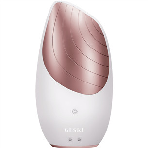 Geske Sonic Thermo Facial Brush | 6 in 1, white/pink - Facial skincare device