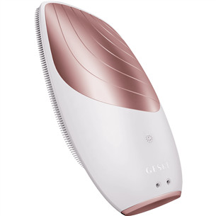 Geske Sonic Thermo Facial Brush | 6 in 1, white/pink - Facial skincare device