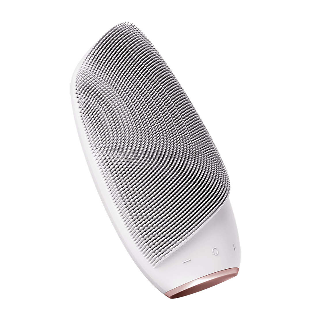 Geske Sonic Thermo Facial Brush | 6 in 1, white/pink - Facial skincare device