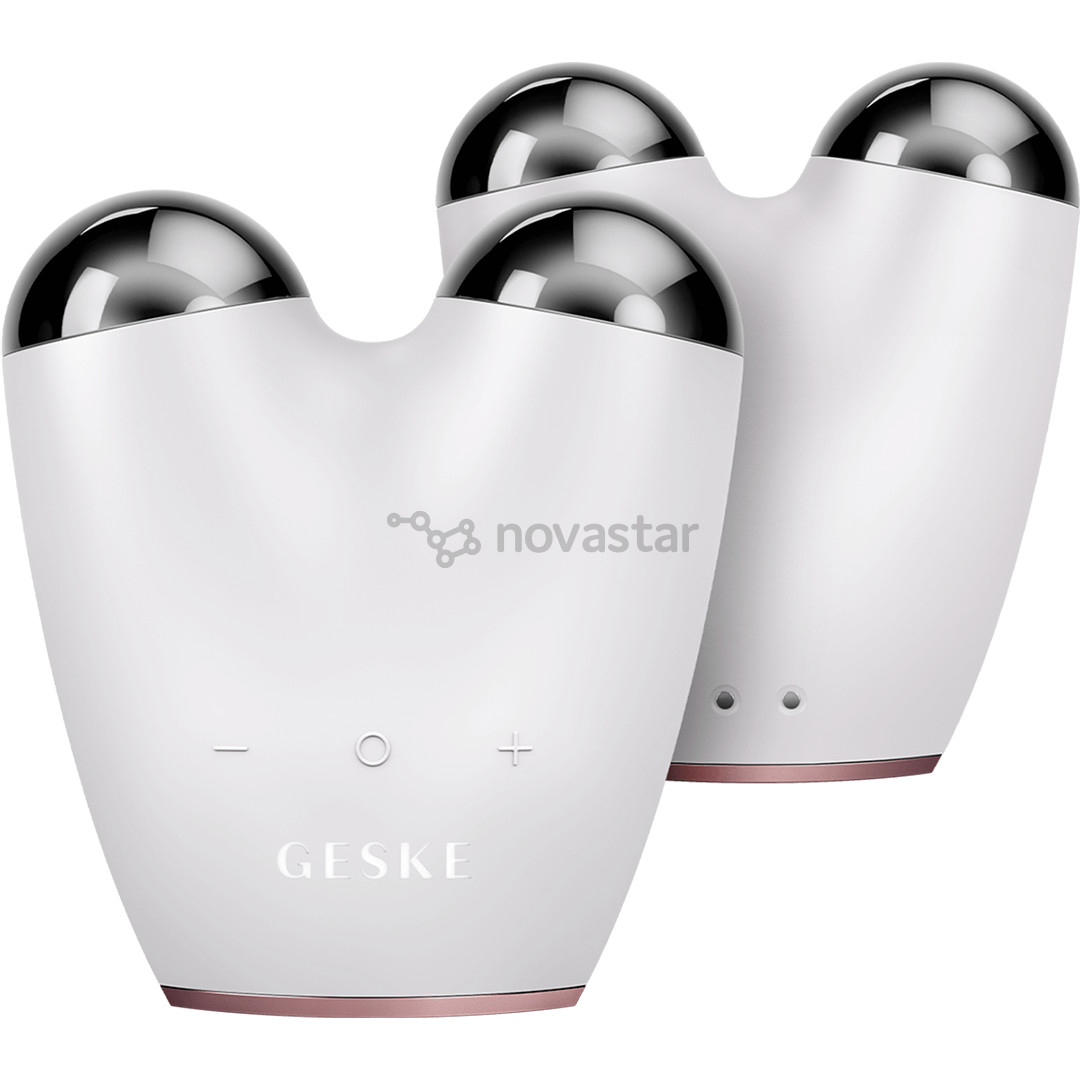 Geske SmartAppGuided, 6-in-1, white/pink - Microcurrent face lifter