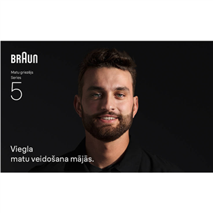 Plaukų kirpimo mašinėlė Braun Hair Clipper Series 5, juoda