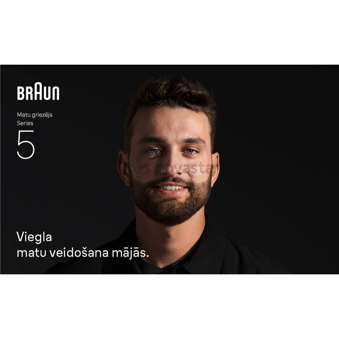 Plaukų kirpimo mašinėlė Braun Hair Clipper Series 5, juoda