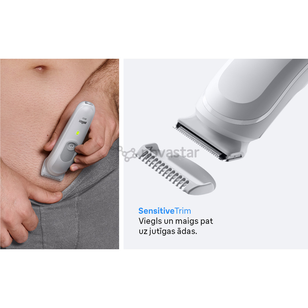 Kūno skustuvas Braun Series 3, baltas