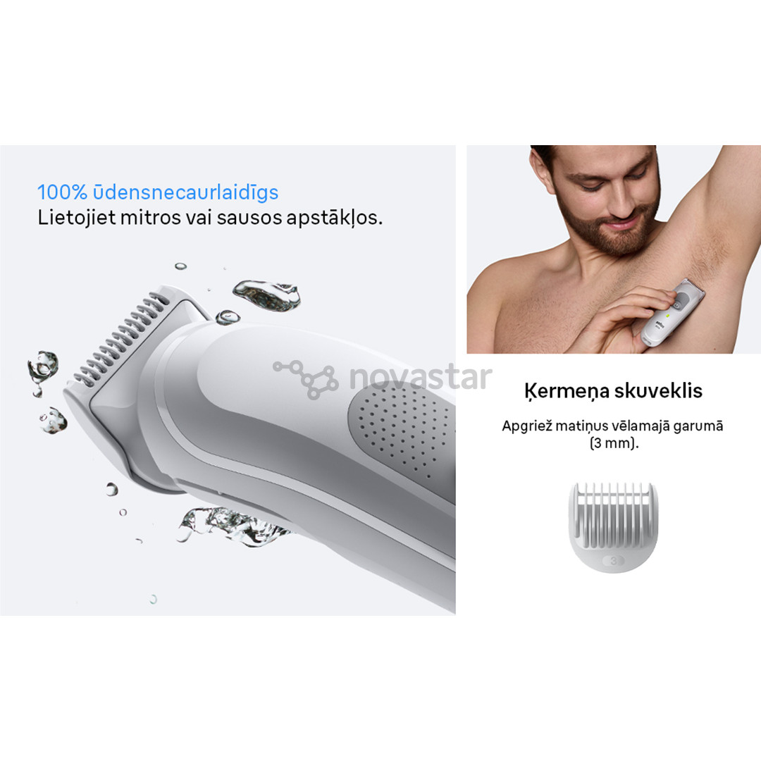 Kūno skustuvas Braun Series 3, baltas