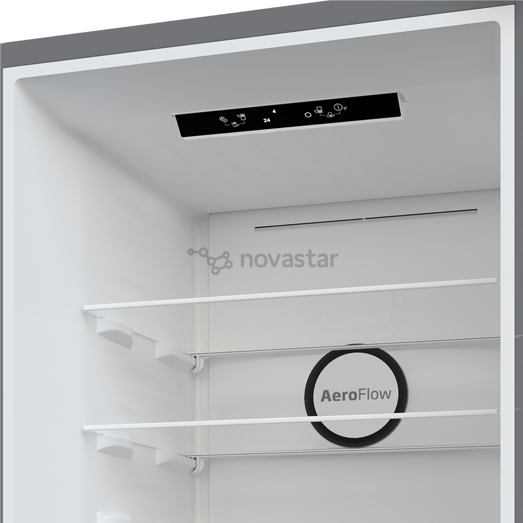 Beko, NoFrost, 301 L, aukštis 180 cm, pilkas - Šaldytuvas