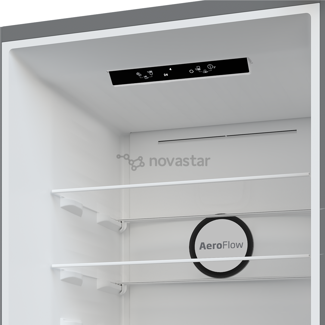 Beko, NoFrost, 301 L, aukštis 180 cm, pilkas - Šaldytuvas
