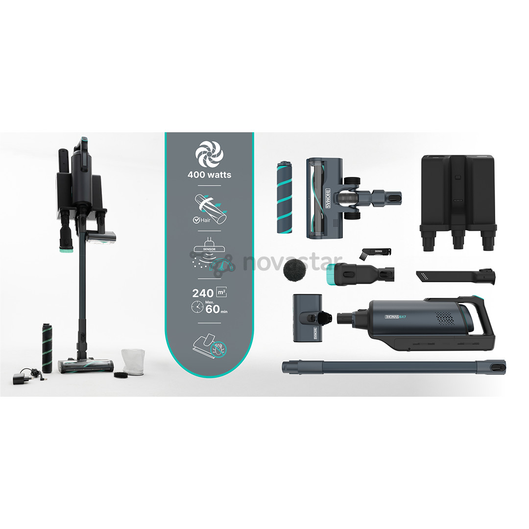 Thomas BX7, mėlynas - Belaidis dulkių siurblys