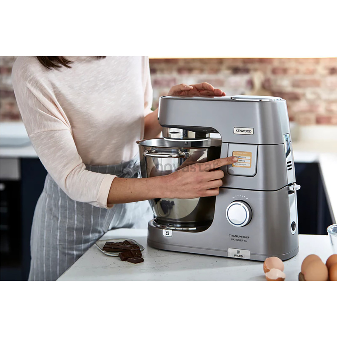 Kenwood Titanium Chef Patissier XL, 7 L/5 L, 1400 W, pilkas - Virtuvinis kombainas