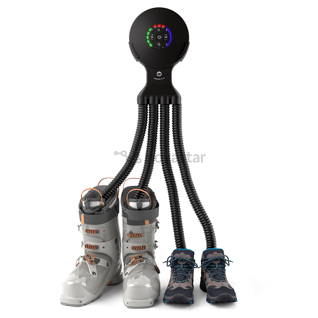 Hedgehog Octopus Ionic, black - Shoe dryer