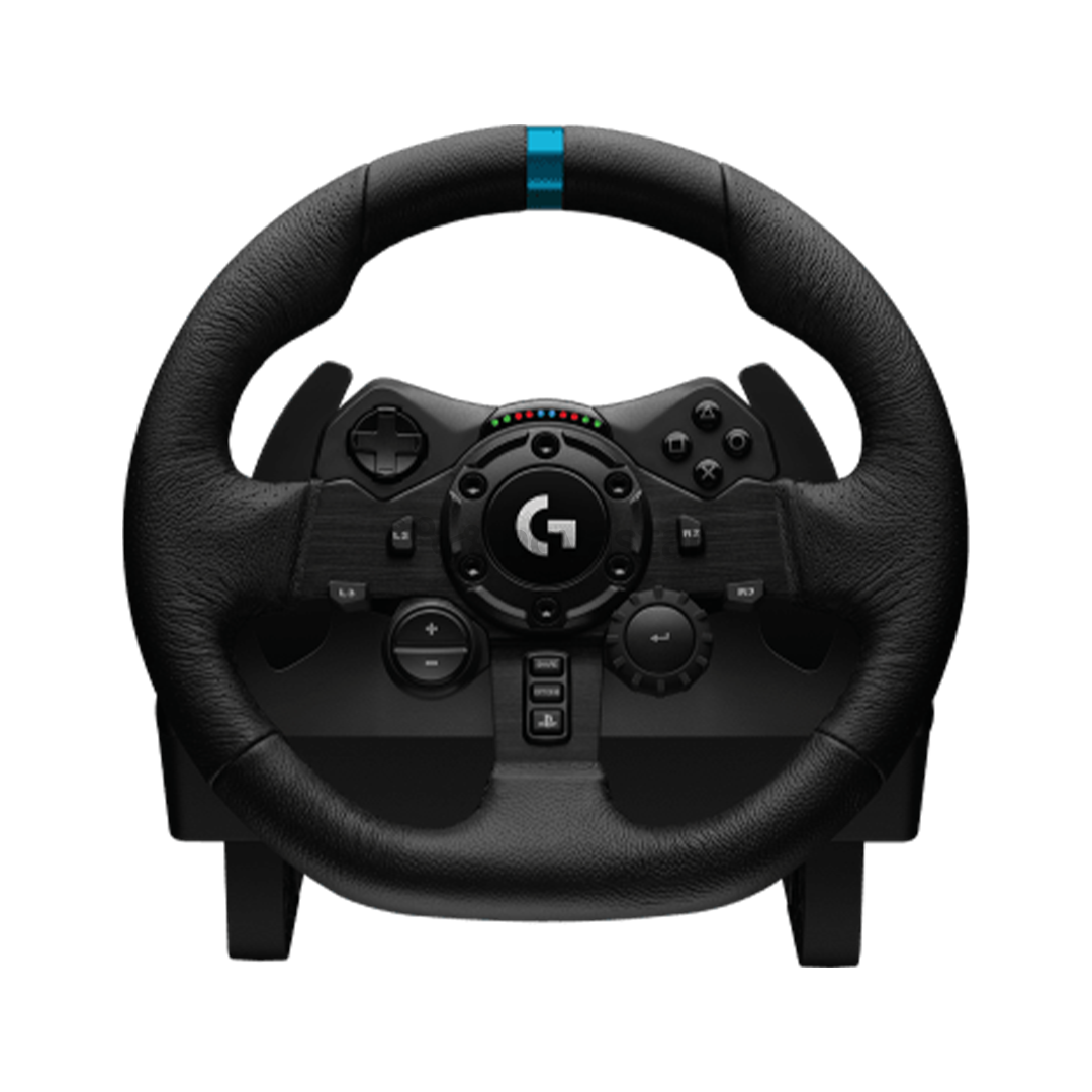 Logitech G923 + Driving Force Shifter, PC, PlayStation, juodas - Žaidimų vairas