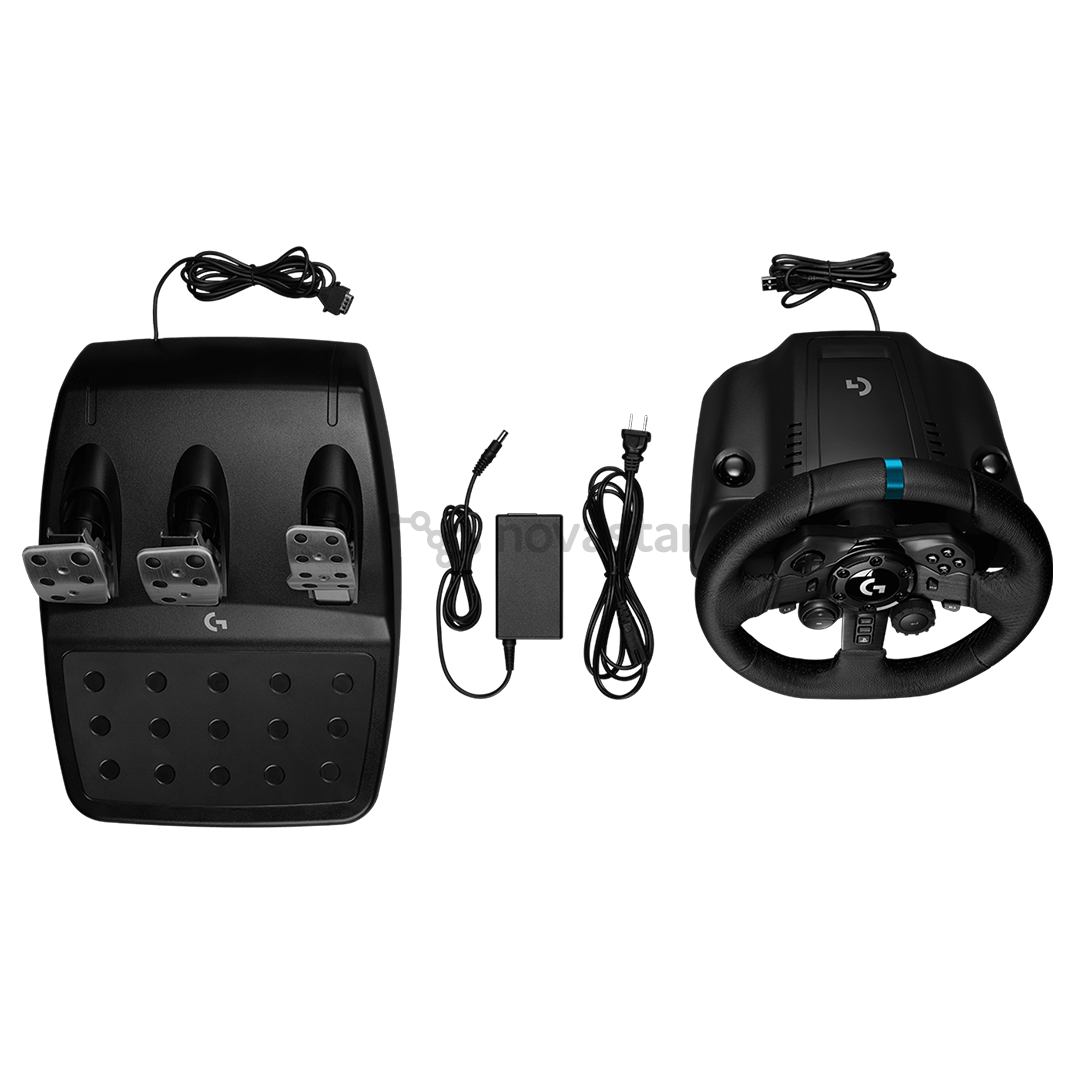 Logitech G923 + Driving Force Shifter, PC, PlayStation, juodas - Žaidimų vairas