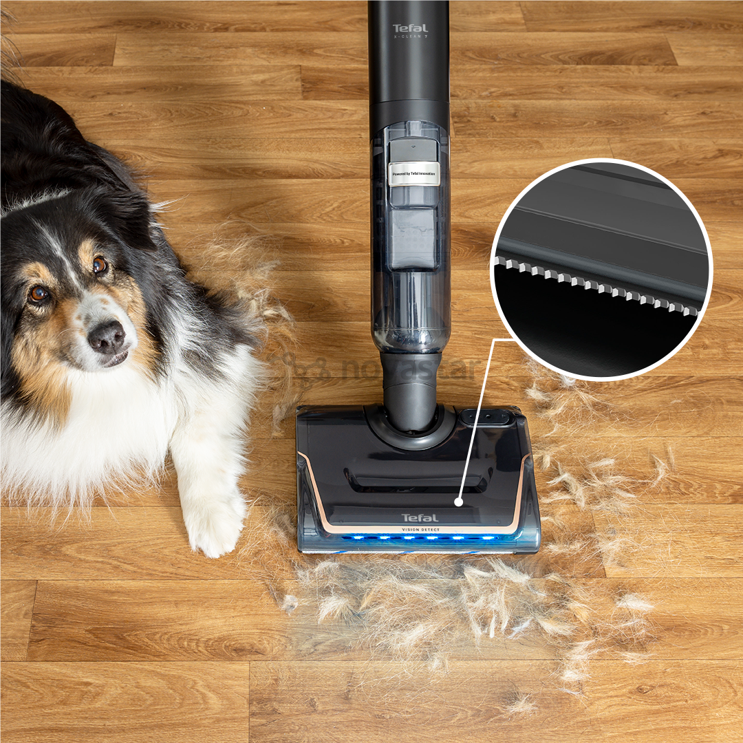 Tefal X-Clean 7, влажная уборка, черный/золотистый - Беспроводной пылесос для твердых полов