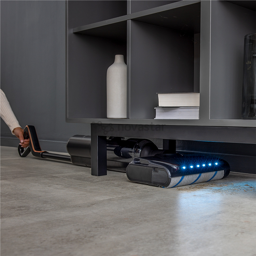 Tefal X-Clean 7, šlapias valymas, juodas/aukso spalvos - Belaidis siurblys kietoms grindims