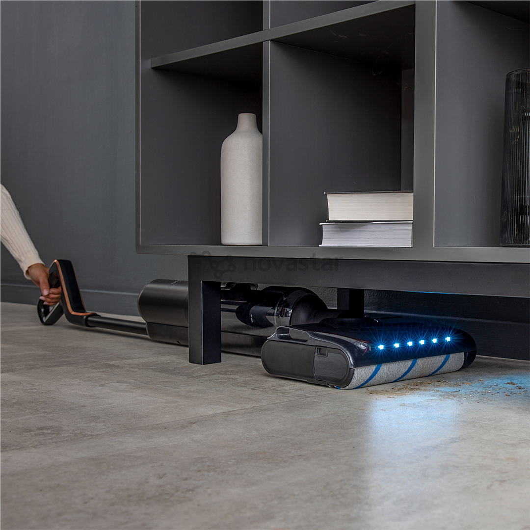 Tefal X-Clean 7, влажная уборка, черный/золотистый - Беспроводной пылесос для твердых полов