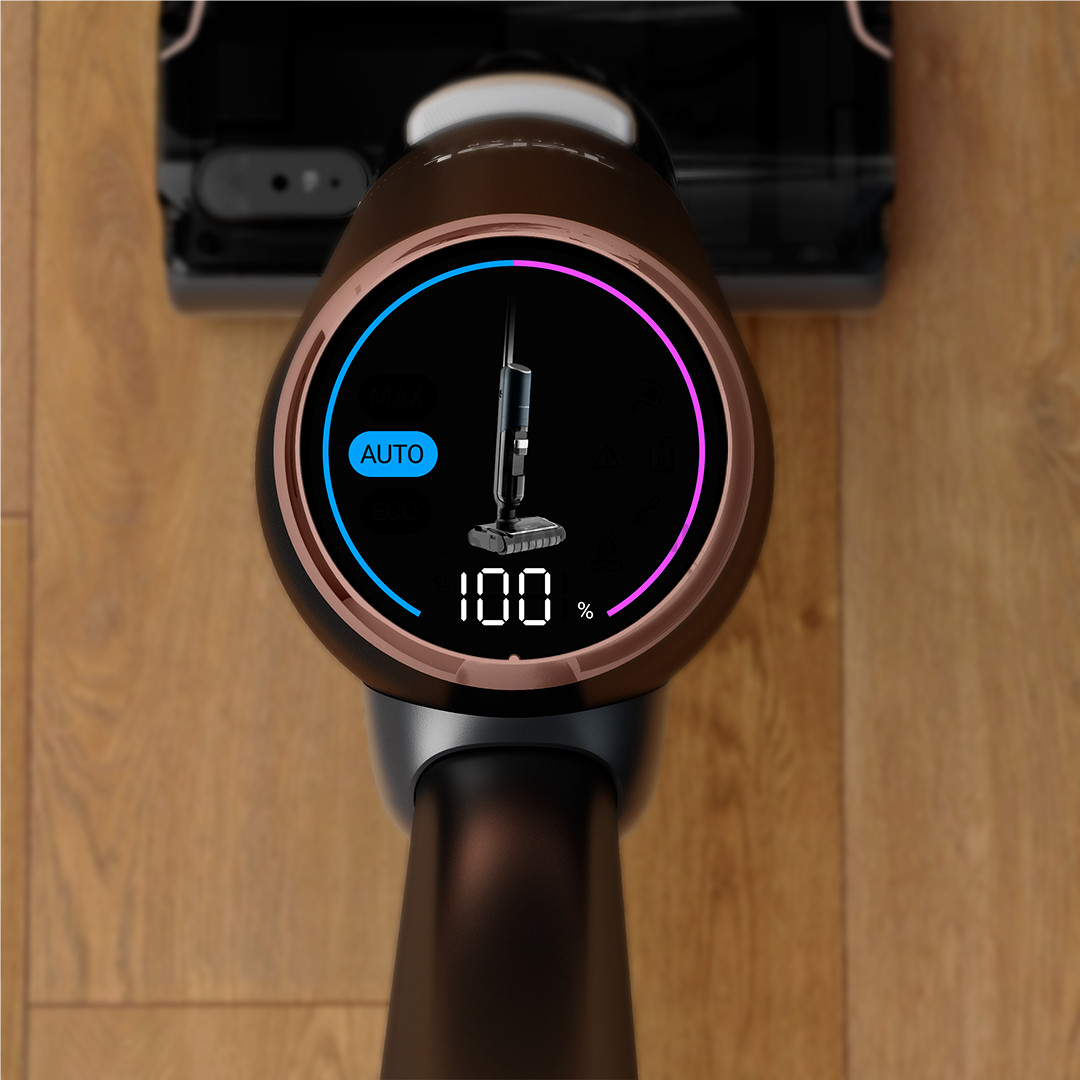 Tefal X-Clean 7, šlapias valymas, juodas/aukso spalvos - Belaidis siurblys kietoms grindims