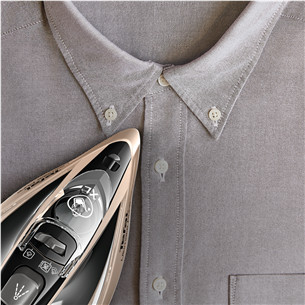 Tefal Ultimate Pure, 3200 W, juodas/aukso spalvos - Garinis lygintuvas